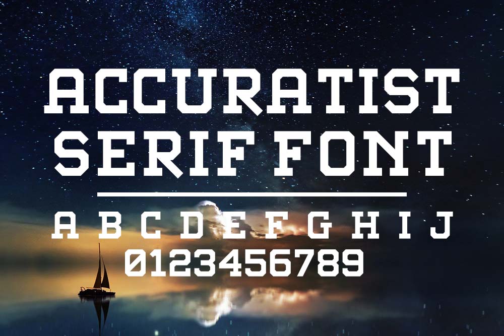 Accuratist Serif Font | Graphicitem