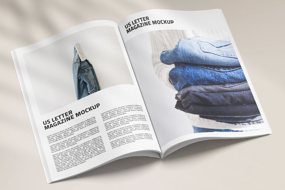Letter Size Magazine Mockup | Free Download