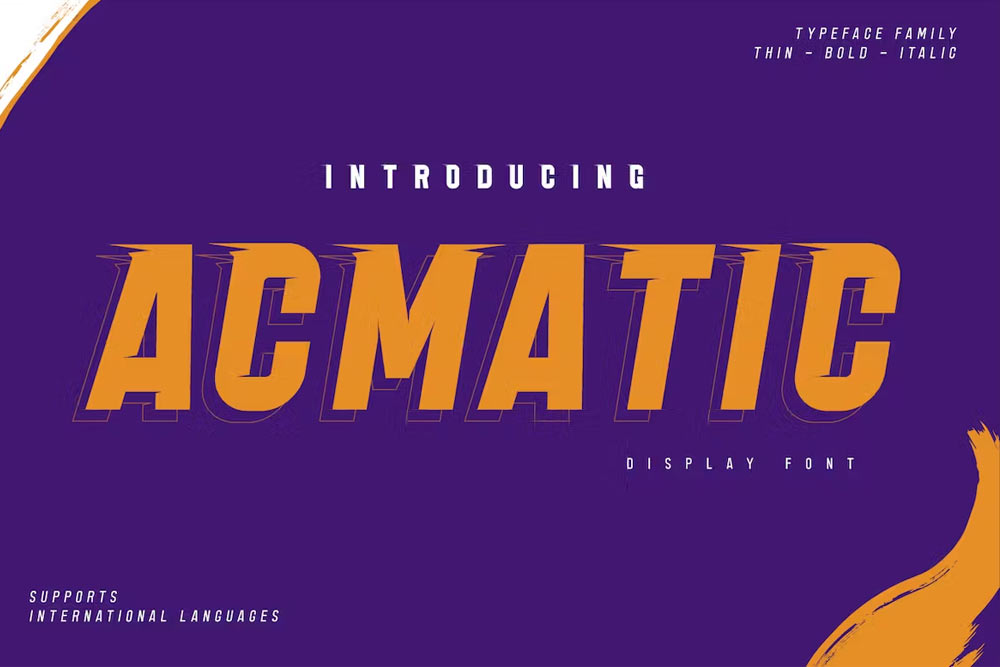 Acmatic pro font family