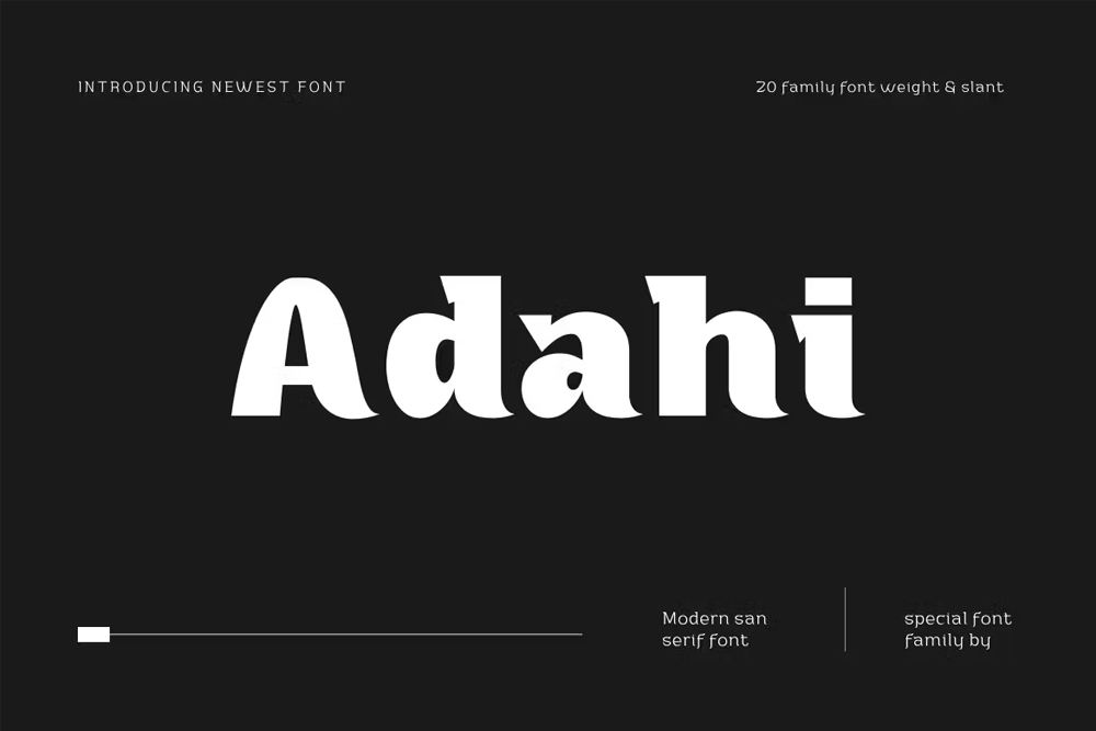 Adahi Pro font Family