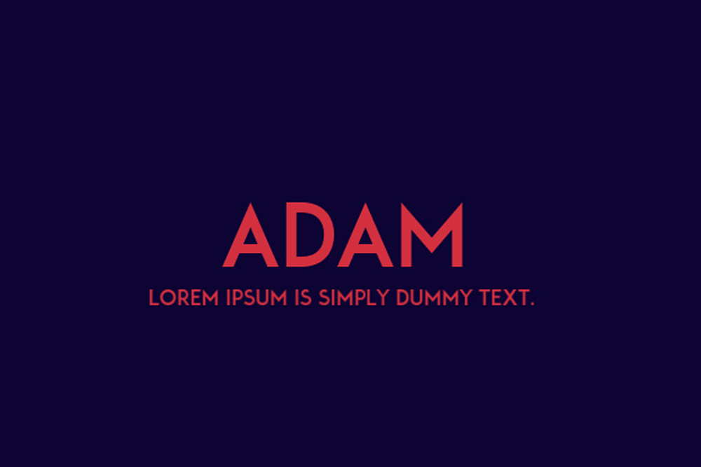 Adam Pro font Family