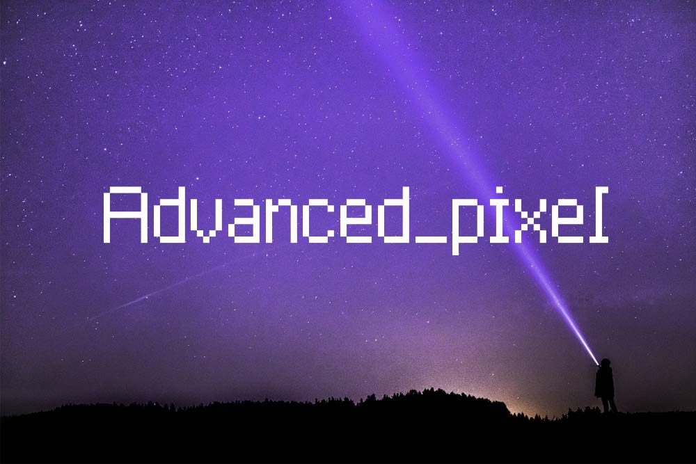 Advanced pixel Pro font